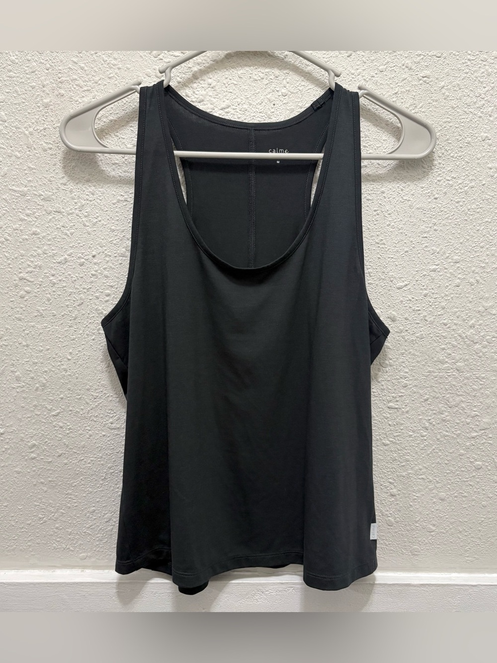 Calme by Johnny Was Effect Racerback Tank in Black Size M